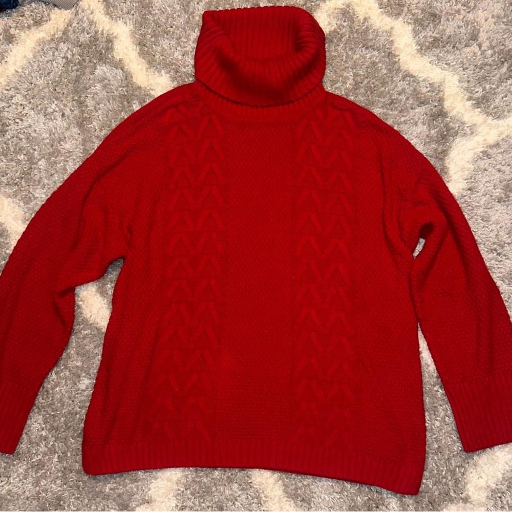 Chaps Red Turtleneck Sweater size xxl